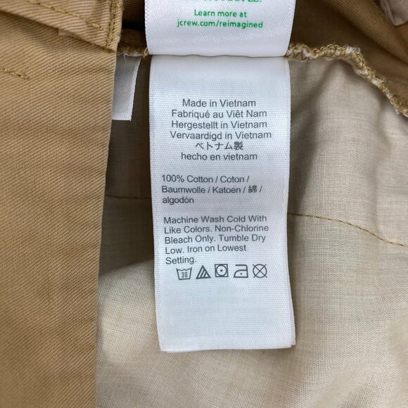 J. Crew Tan Wide-Leg Classic Pants | Size 28 - Picture 8 of 8